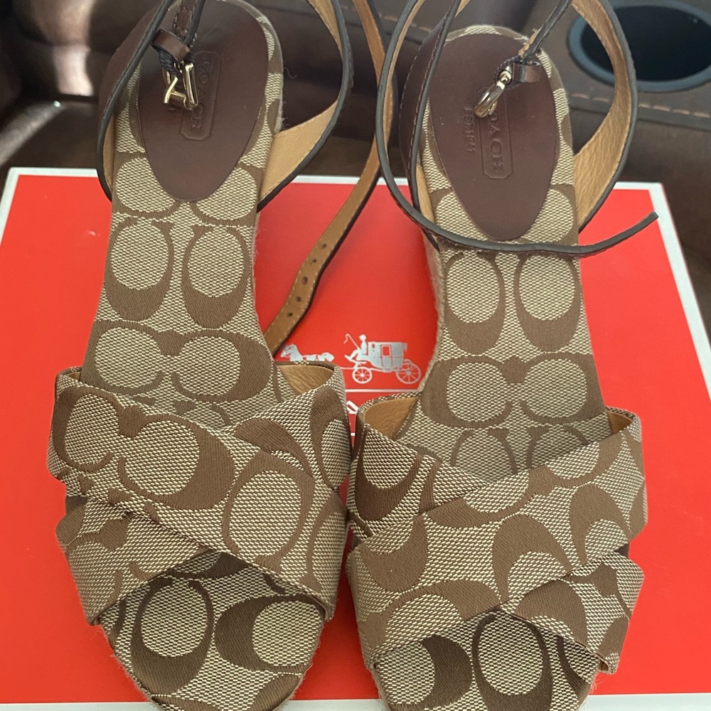 Coach wedge heels